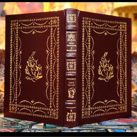 None Other - Leather Bound Alice's Adventures in Wonderland Book EXCELLENT CONDITION (1977)